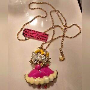 Hello Kitty Betsey Johnson Pink Necklace